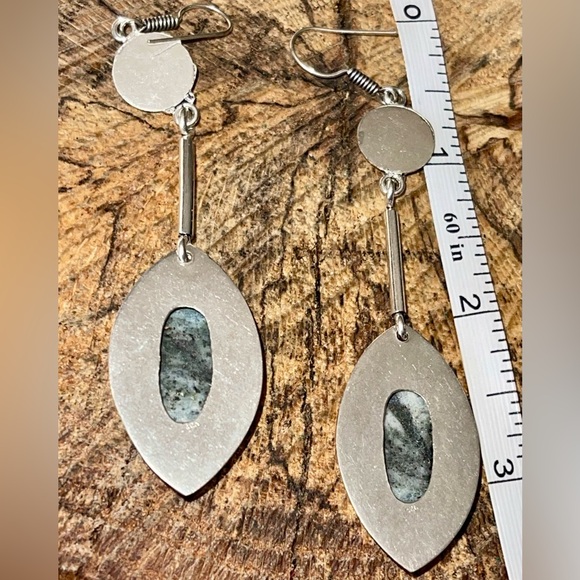 K2 Jasper in Granite Earrinngs 3 1/4” - Picture 7 of 8